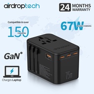 AIRDROPTECH 160W 100W 65W 35W 20W GAN PD Wall Charger Quick Charge Universal Socket Travel Adapter