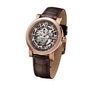 Arbutus Automatic Skeleton Rose Gold With Brown Strap (AR1719RFF)