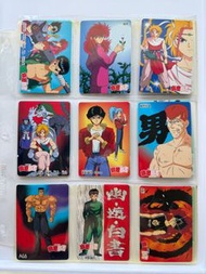 幽遊白書閃卡1993 BANPRESTO 12白6閃 全套 MIJ