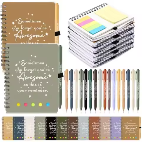 24 Set Employee Appreciation Gift for Volunteer Dispatcher Coworker Staff Thank You A6 Spiral Notebo