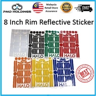 Ready Stock [HALO] 8 Inch Rim Reflective Sticker For Electric Scooter