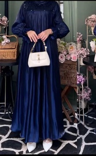 . K-FASHION Gamis Set Hijab Terbaru Kekinian Baju Wanita Lebaran Model Baru Import Viral Outfit Mode