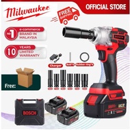 MILWAUKEE 3 in 1 Electric Impact Wrench Screwdriver Drill Cordless Impact Driver Free 10PCS 1/2 Inch  Impact Socket Set
