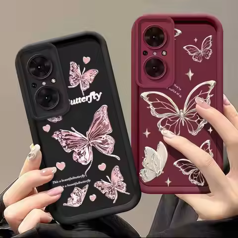 9SE Love Butterfly Sky Eye Ladder Phone Case For Huawei Y9A Y7 Y6P Y5P Nova Y91 Y90 Y71 Y70Plus Y70 