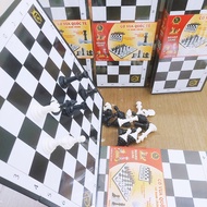 International Chess Set With Black White Chess Board Magnet Bingsu Toys