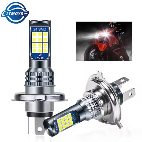 1PC H4 Motor Led P15D H6M BA20D Bulb 3030chips 24smd Motorcycle Headlight Lamp Daytime Fog Light 600