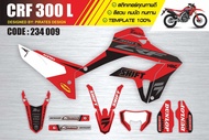 สติกเกอร์ crf 300 l รหัส 234 009