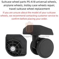 2pcs PS-A18 Universal Luggage Wheel Replacement | 5.5cm Spinner Caster for Suitcase / Trolley Bag Re