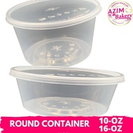 Bekas Makanan Bulat (50pcs) Round Container Bekas Bulat Ast - 10oz 300ml Ast - 16oz 450ml Bekas Dadi