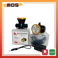 HL-01 double-head super bright flashlight with charger and strap - Mos Shop