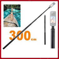 Insta360 X4 X3 3M Invisible Selfie Stick Metal Extension Rod Tripod For Insta360 ONE R/RS/X2 GoPro