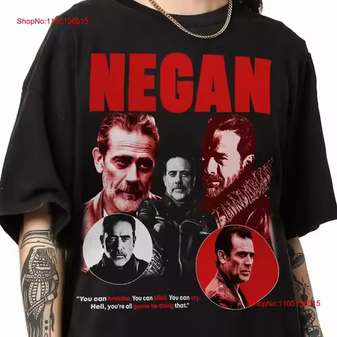 Vintage Negan T Shirt The Walking Dead TWD Daryl Dixon You vintage Washed Stylish streetwear Soft gr