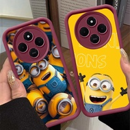 Wine Red Case for Xiaomi Redmi 14C Note 9 POCO C75 M2 Z-20 Cute Minions