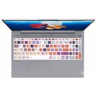 HRH English Multicolor Keyboard Cover for Lenovo Yoga 7/7i 15.6" 16", 2023 2022 IdeaPad 5 3 5i 3i 15