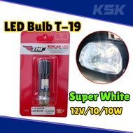 MENTOL DEPAN LED EX5 HEAD LAMP LIGHT BULB LED T19 125Z LAGENDA LC135 V1 WAVE 6000K WHITE BOHLAM INDO