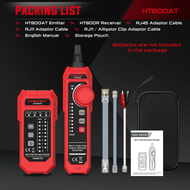 HT800A ทดสอบสายเคเบิลเครือข่าย | เครื่องติดตามสาย RJ11/RJ45 & โทนเนอร์ | เครื่องทดสอบสาย Cat5/Cat6ระ