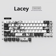 Reze Keycaps Keycaps Chainsaw Man ปุ่มกดแนวอะนิเมะ Pbt Oem ความร้อนระเหิด Mad68 /Wooting แป้นพิมพ์กล