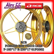 RCB FORGED RIM FG510 LC5S F-185*17 R-250*17 01FG002 YAMAHA LC135 135 5S