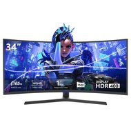 34 inch Curved Ultrawide Computer Gaming Monitor 4k 165Hz UWQHD 3440x1440,1500R -PIP,1ms (MPRT),HDR,