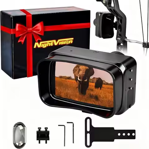 Adult Hunting Compound Bow Scope, Slingshot Scope, Designed for Long-Range Hunting, Camping, and Bir