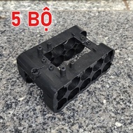 Combo of 5 sets of frames and zinc 5s2p 10 cells 18V 21V good thick type used to fix 5s 18650 5s2p 5