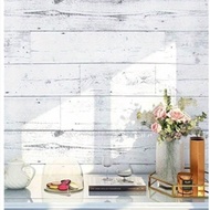 Peel And Stick Wood Wallpaper Panels - Distressed Light Greyish Blue Wood Grain Design, Removable Te