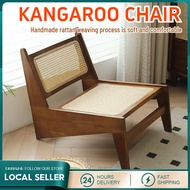Nordic Home Chandigarh Lounge Chair Solid Wood Homestay Lazy Single Leisure Balcony Rattan Weaving K