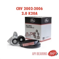 ชุดสายพานหน้าเครื่อง HONDA CRV K20A 2.0 ปี 2002-2006 / ACK7PK1730-K1