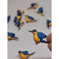 Miniature Birds Yellow Blue Wings Items Decorations Miniature House Doll House Miniature Furniture