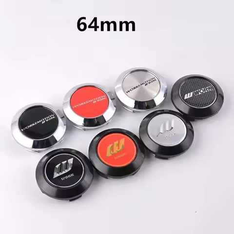 4PCS/Lot 64MM Car Wheel Center Cap Emblem Sticker For Work XT7 XC8 XD9 emotion Racing Wheel Cover Pr