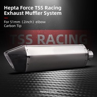 Yoshimura Exhaust Muffler System Hepta Force TSS Racing  For z900 cbr650 z1000 r1 r3 Tmax560 z400 r7