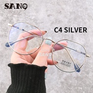 【Support wholesale】COD (San9) Round Spek Spec Glasses Anti-blue computer metal frame Women Eyeglasse