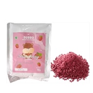 Bureo Strawberry Biscuit Crumble Repack 250gr, 500gr / Biscuit Crumble for Topping