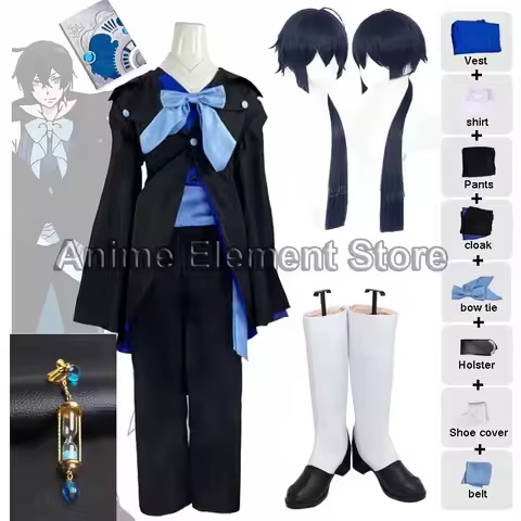 Anime The Case Study of Vanitas Cosplay Vanitas no Karte Costume Vanitas Dark Long Wig Vampire Outfi