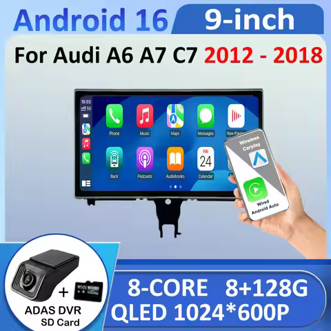 Android 16 for Audi A6 A7 C7 RS6 RS7 S6 2012 - 2018 Car Radio Video Player IPS HD Touch Screen Bluet