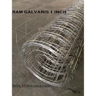 kawat ram loket kotak galvanis pagar ventilasi 1 inchi 1" 25cm