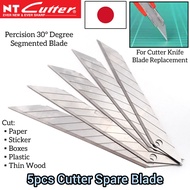 5PCS NT CUTTER JAPAN CUTTER ACCURACY SPARE BLADE FOR STICKER