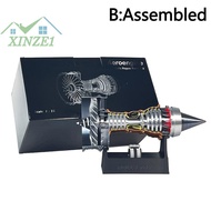 XZ♥🎈 เครื่องบิน TR900เครื่องยนต์เทอร์โบเจ็ทจำลองเครื่องยนต์ไฟฟ้าชุดโมเดล DIY ของขวัญเครื่องประดับของ