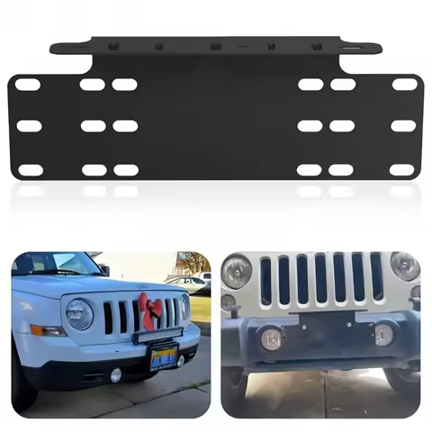 Car Front Bumper License Plate Mount Universal License Plate Holder Bumper No Drill License Plate Br