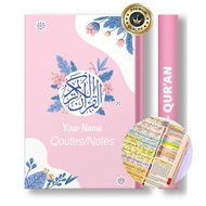 Quran 8 Color Blocks Memorization Custom Name Translation Latin Words A5