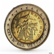 バチカン 2 ユーロ Sede Vacante バイメタル コイン 2005Vatican 2 euro Sede Vacante bimetal coin 2005
