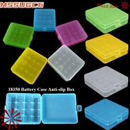 MSSUGC6 Battery , Plastic Coloful 18650 Battery Box,  4 AA AA Anti-slip Battery Box 18350 Battery Ho
