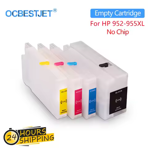 Refill Ink Cartridge Without Chip For HP 952 953 954 955 Office Jet 7730 7740 8210 8710 8715 8720 87