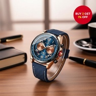 POEDAGAR Men's 3ATM Waterproof Quartz Watch with Calendar for Sports