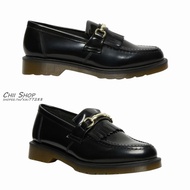 [CHII] Dr. Martens Adrian Martin Shoes Golden Horsebit Loafers Black Glossy Leather