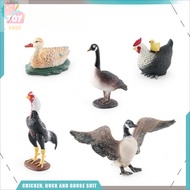 Simulation Mother Duck Cockfighting Hen Back Chicken Canada Goose Farm Poultry Chicken Duck Goose