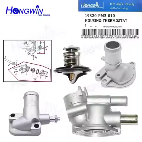 19320-PM3-000 19315-PM3-000 Engine Coolant Thermostat Housing For Honda Civic 3Door 4Door 1988-1991 