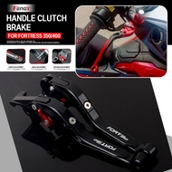 For QJMOTOR FORTRESS350 FORTRESS400 FORT350 FORT400 Brake Lever Set Adjustable Folding Brake Handle 