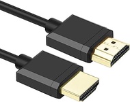 HDMI 2.1 Cable 2 Feet, Ultra High Speed 8K@60Hz 4K@120Hz 48Gbps HDMI Cord, Support Dynamic HDR, 3D, eARC for PS5 PS4 Xbox, Projector, Laptop, TV, Monitor and More (2)