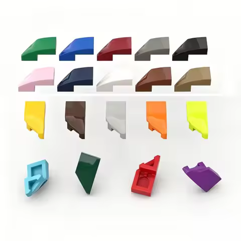 100PCS 29119 Puzzle Particle Wedge 2x1x2/3 Building Blocks Right Left Assemble Bricks Toys Birthday 